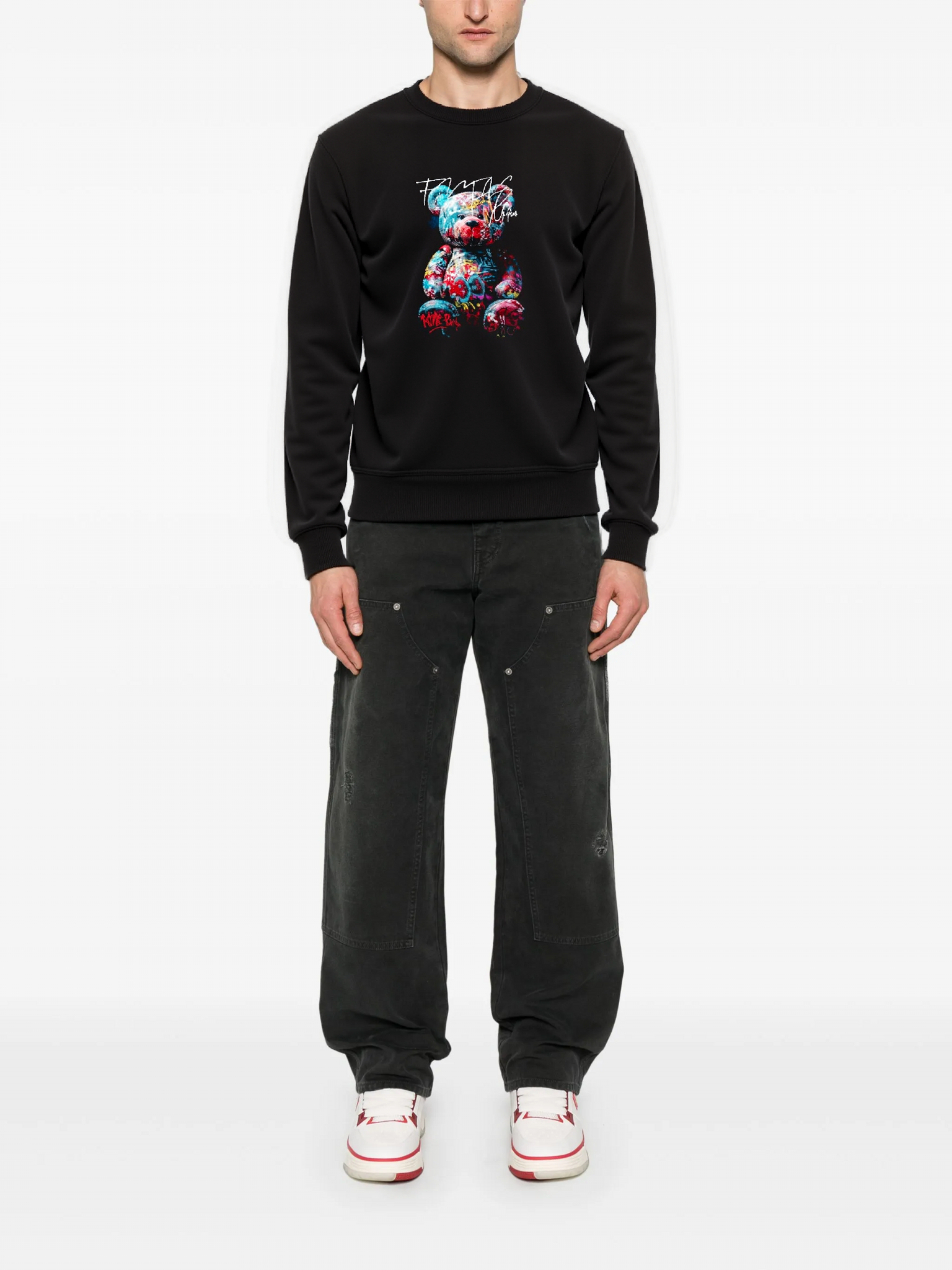 FesFas colorful bear-print Sweatshirt | Black | Men