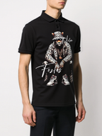 FesFas Leopard-print | Áo Polo | Nam | Màu Đen