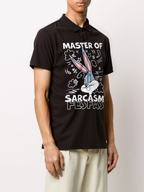 FesFas Rabbit-print | Áo Polo | Nam | Màu Đen