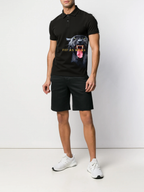 FesFas Panther-print | Áo Polo | Nam | Màu Đen