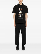 FesFas Rabbit-print | Áo Polo | Nam | Màu Đen