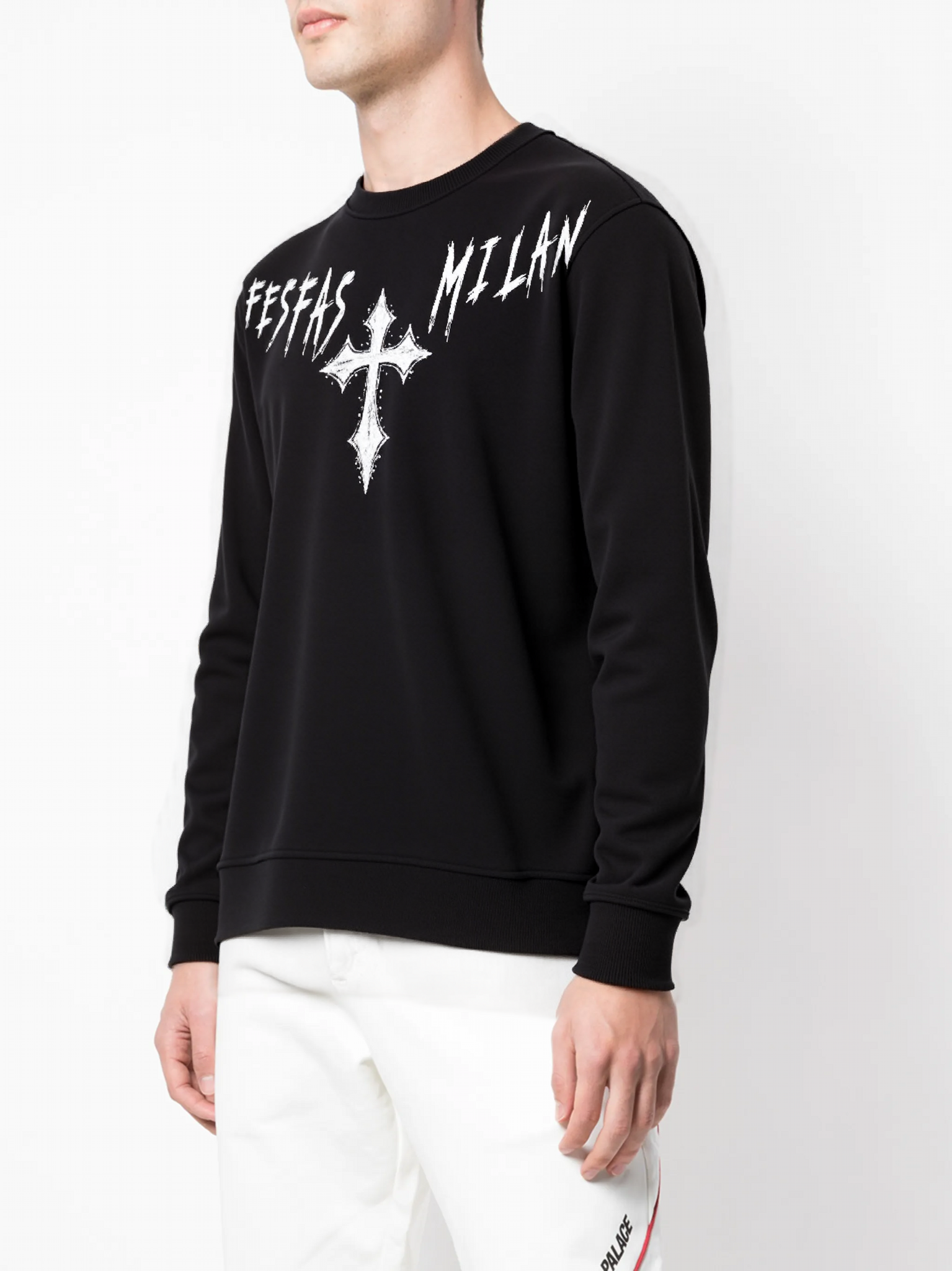 FesFas graphic-print Sweatshirt | Black | Men