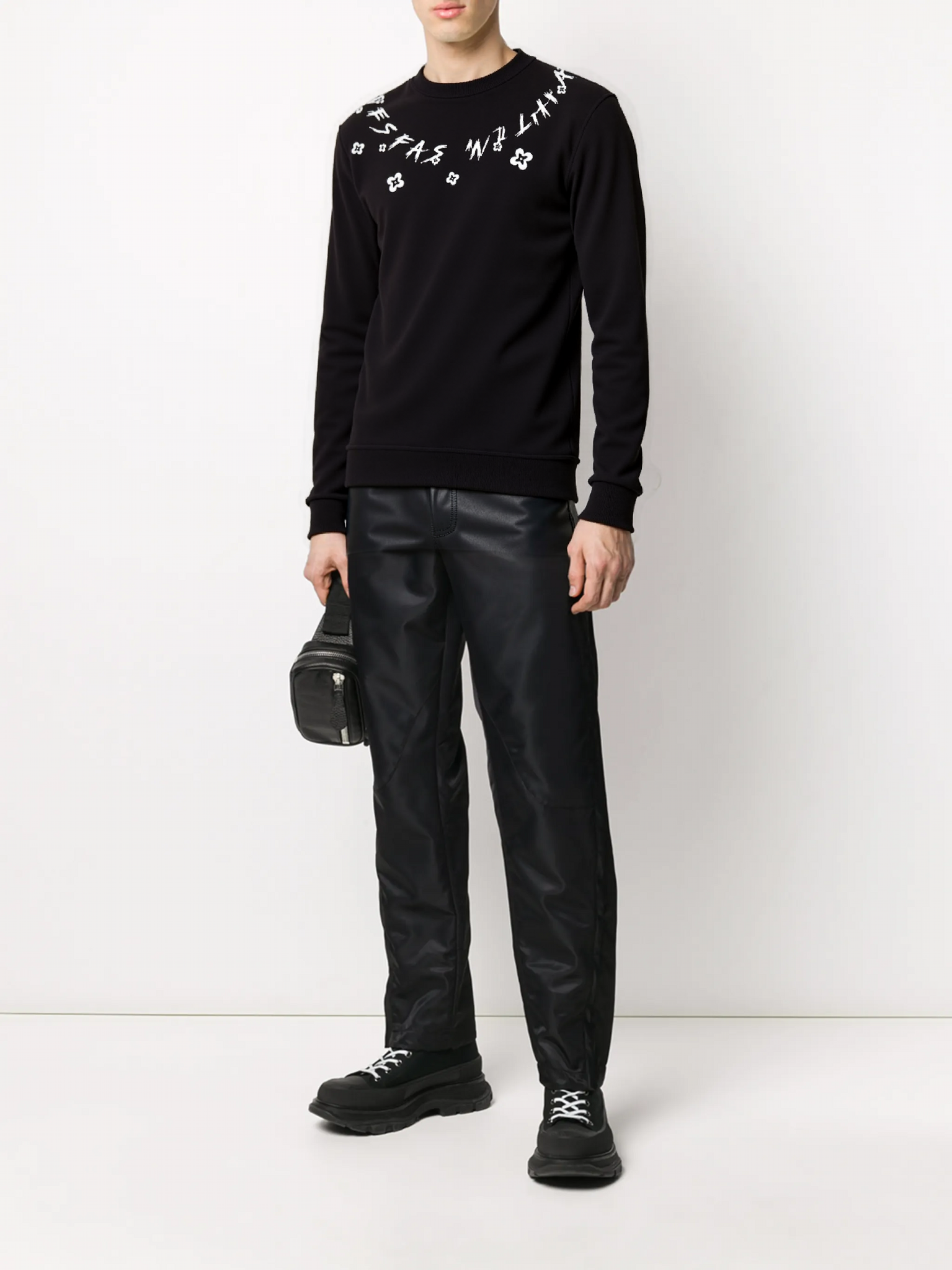 FesFas graphic-print Sweatshirt | Black | Men