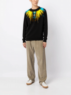 FesFas Feathers-print Sweatshirt | Black | Men