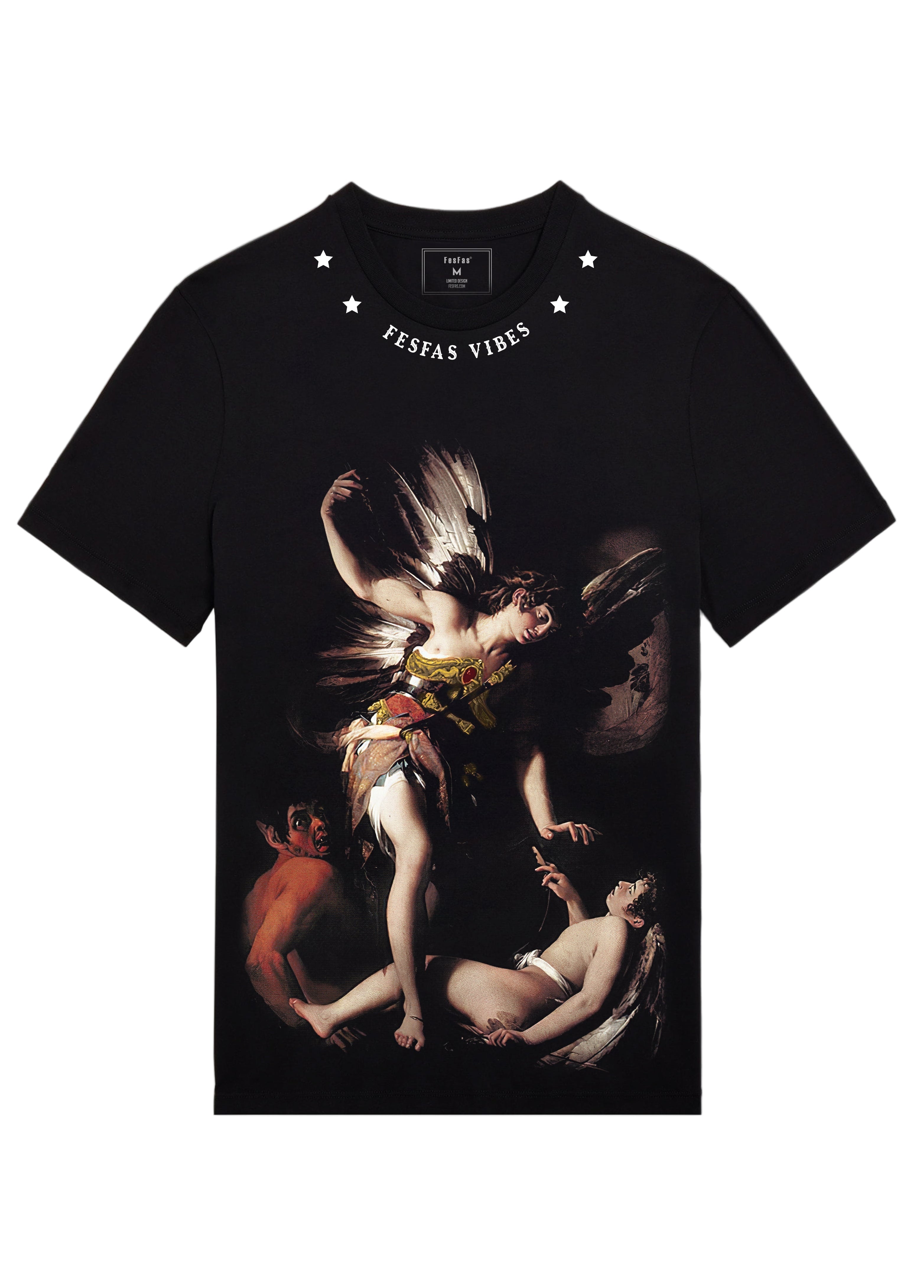 FesFas sacred love-print | Áo Thun | Nam | Màu Đen