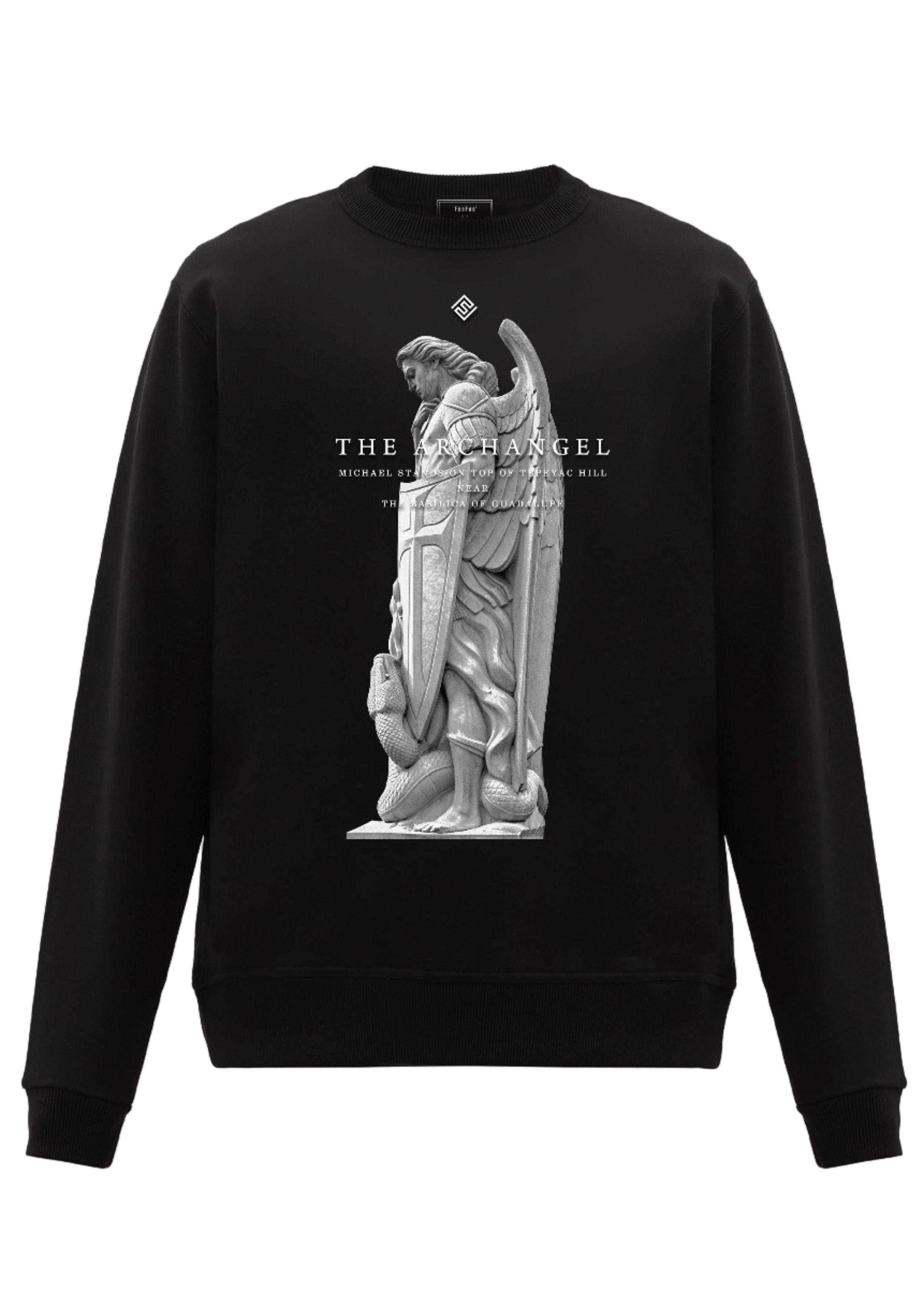 FesFas Angel-print Sweatshirt | Black | Men
