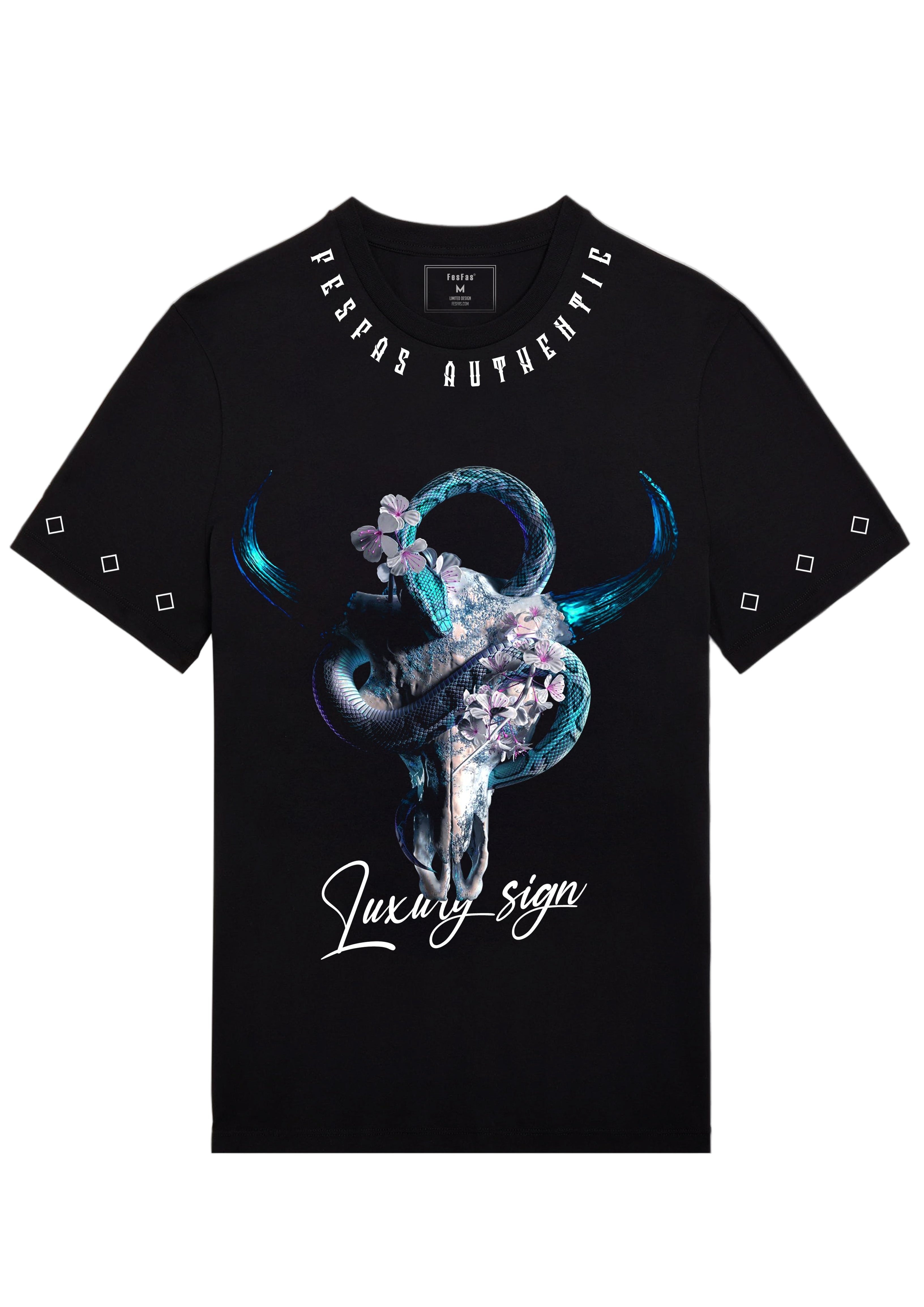FesFas skull-print | Áo Thun | Nam | Màu Đen