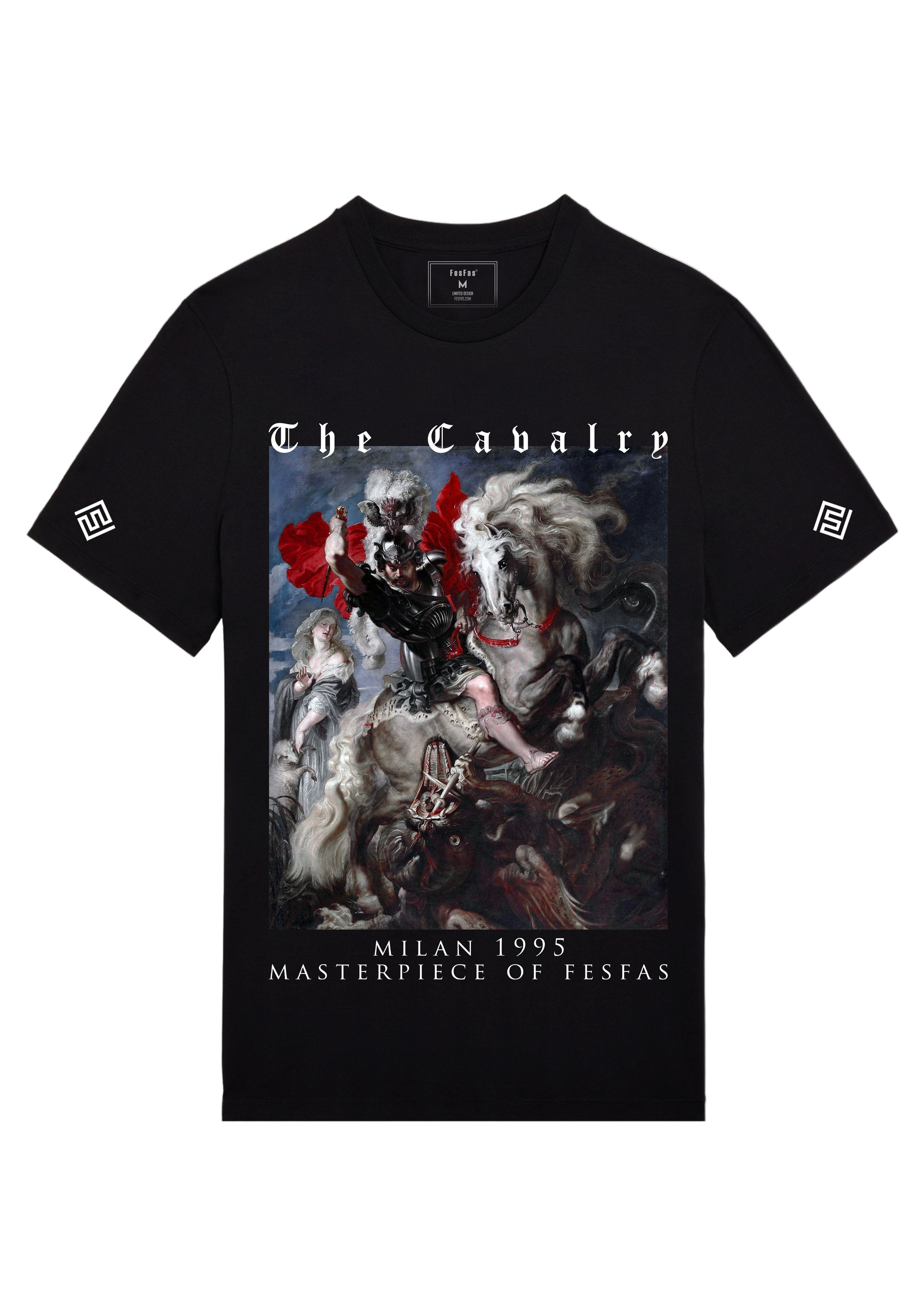 FesFas cavalry-print | Áo Thun | Nam | Màu Đen