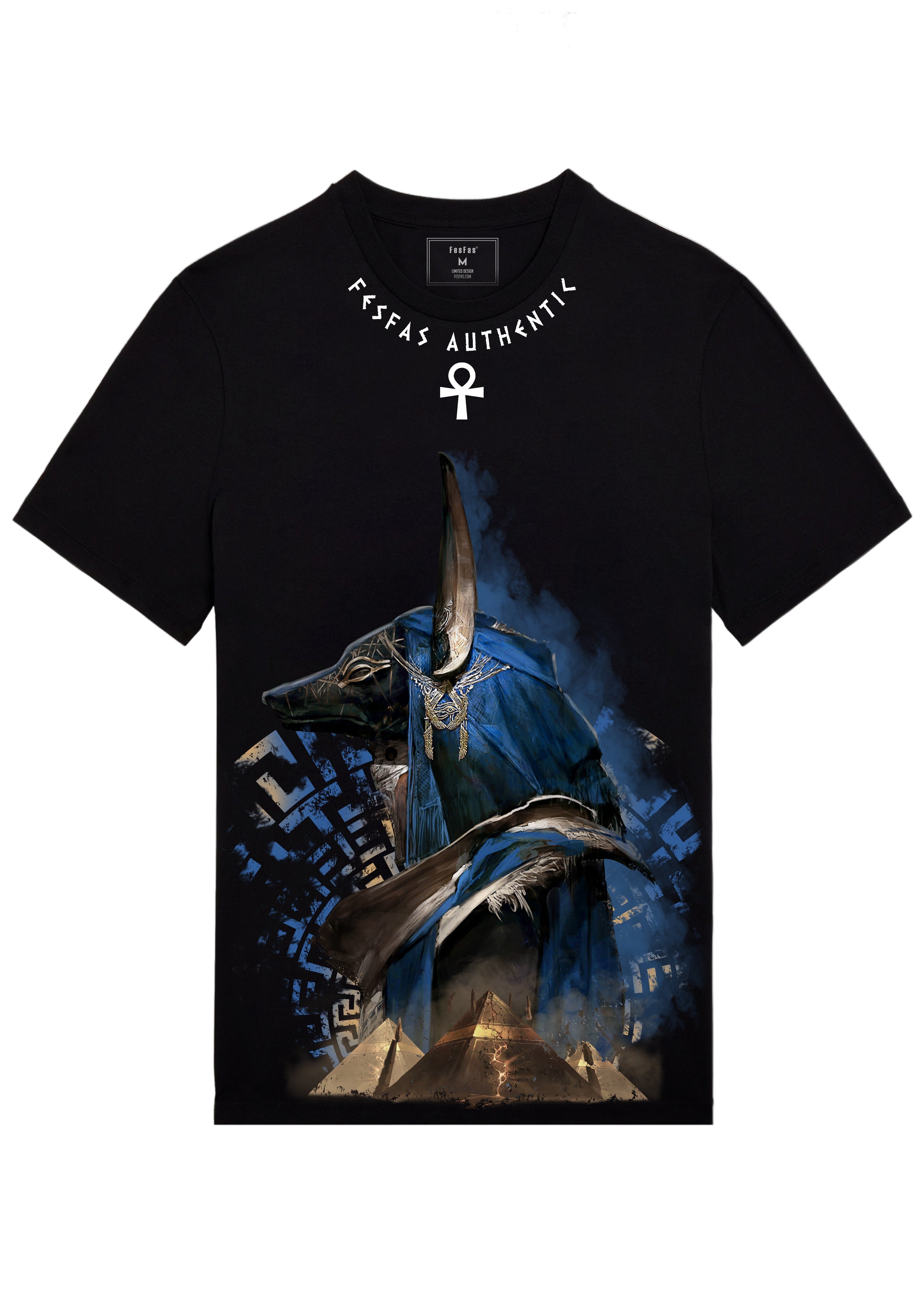 FesFas Anubis-print | Áo Thun | Nam | Màu Đen