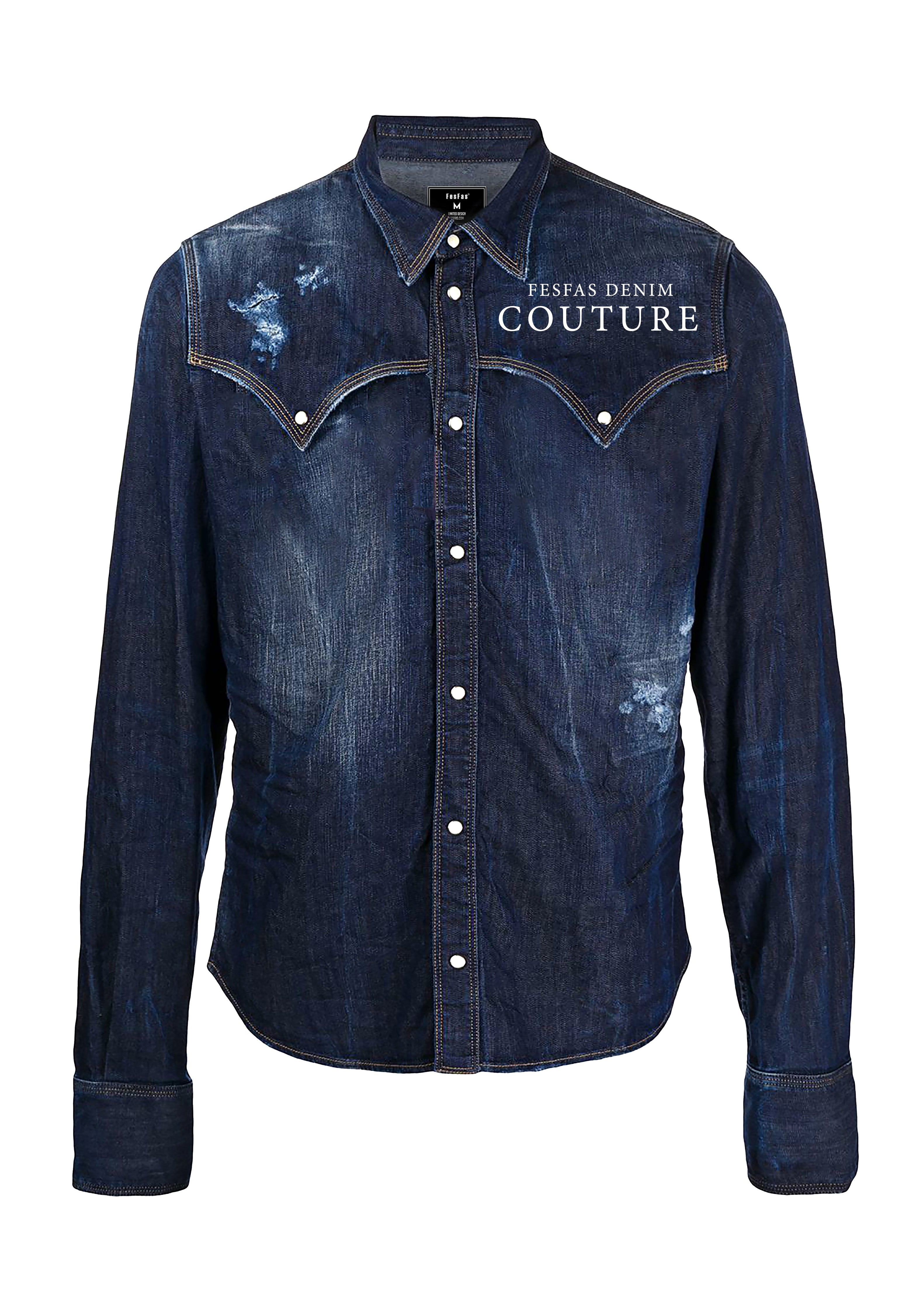 FesFas smoke-effect denim | Navy blue | Men