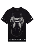 FesFas doberman-print | Áo Thun | Nam | Màu Đen