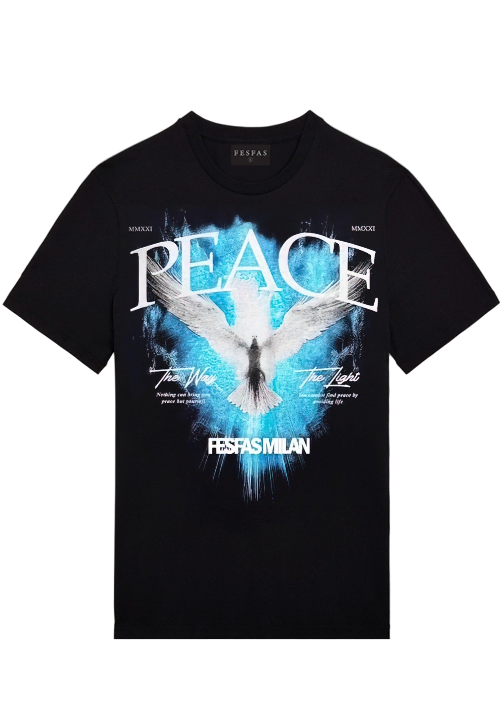 FesFas peace-print | Áo Thun | Nam | Màu Đen
