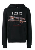 FesFas Good Sense-print Hoodie | Black | Men
