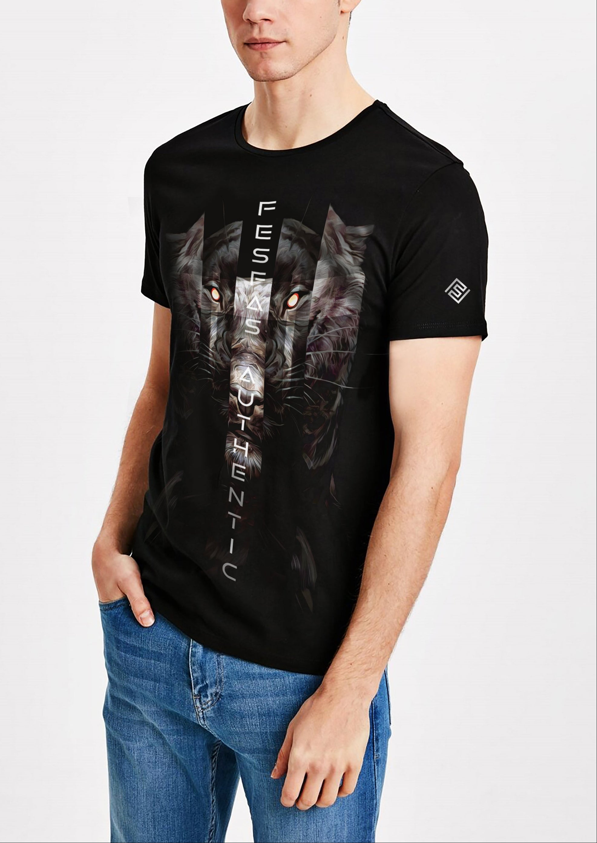 FesFas tiger-print | Áo Thun | Nam | Màu Đen