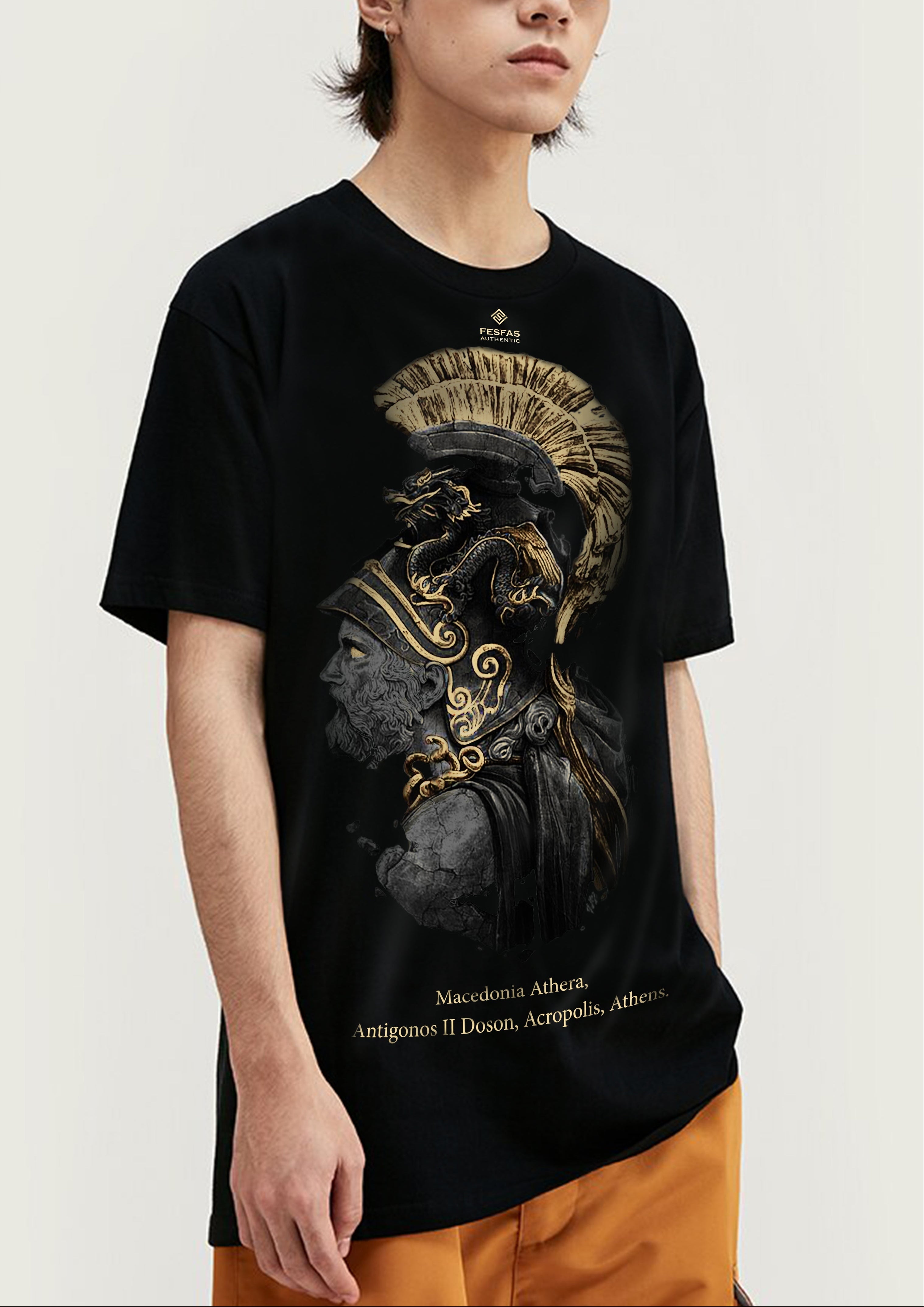 FesFas warrior-print | Áo Thun | Nam | Màu Đen