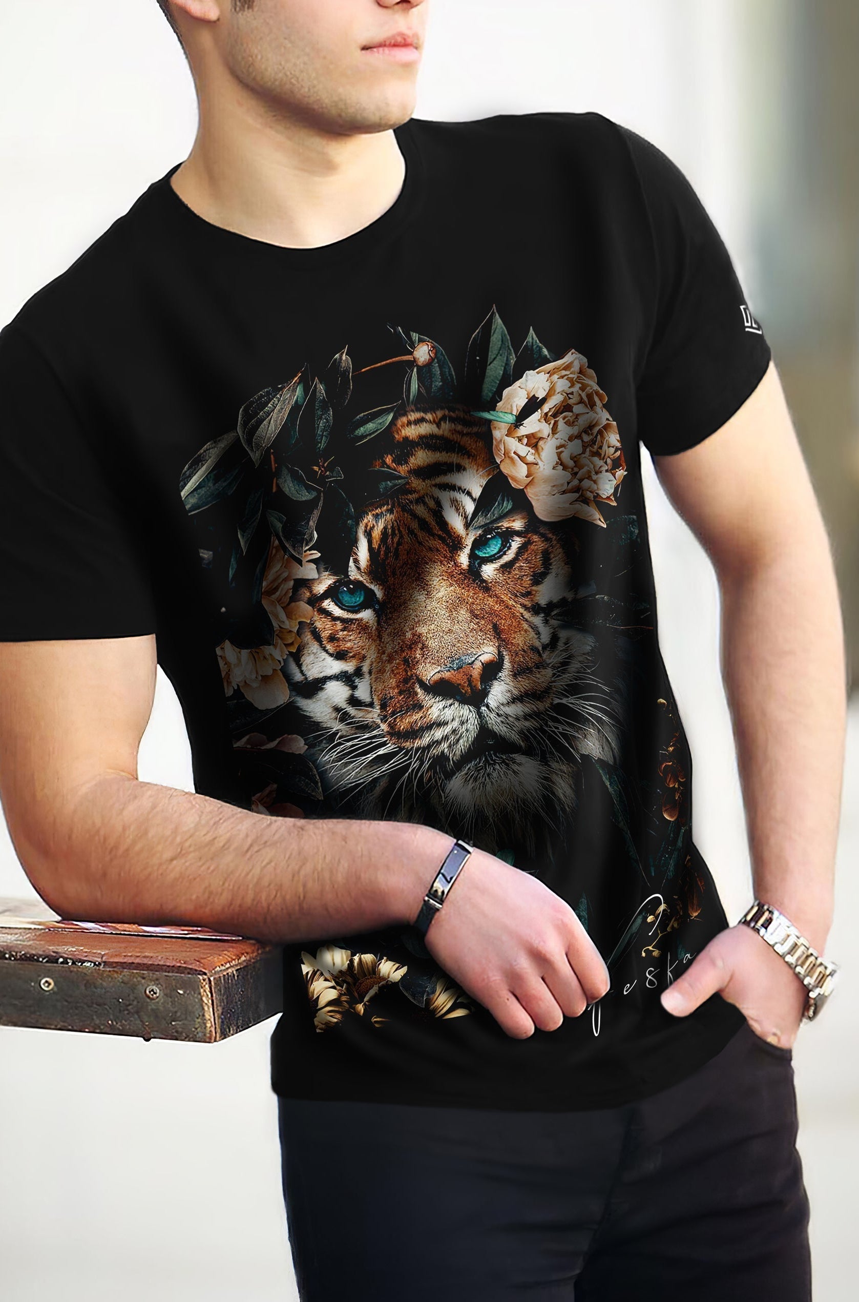 FesFas tiger-print | Áo Thun | Nam | Màu Đen