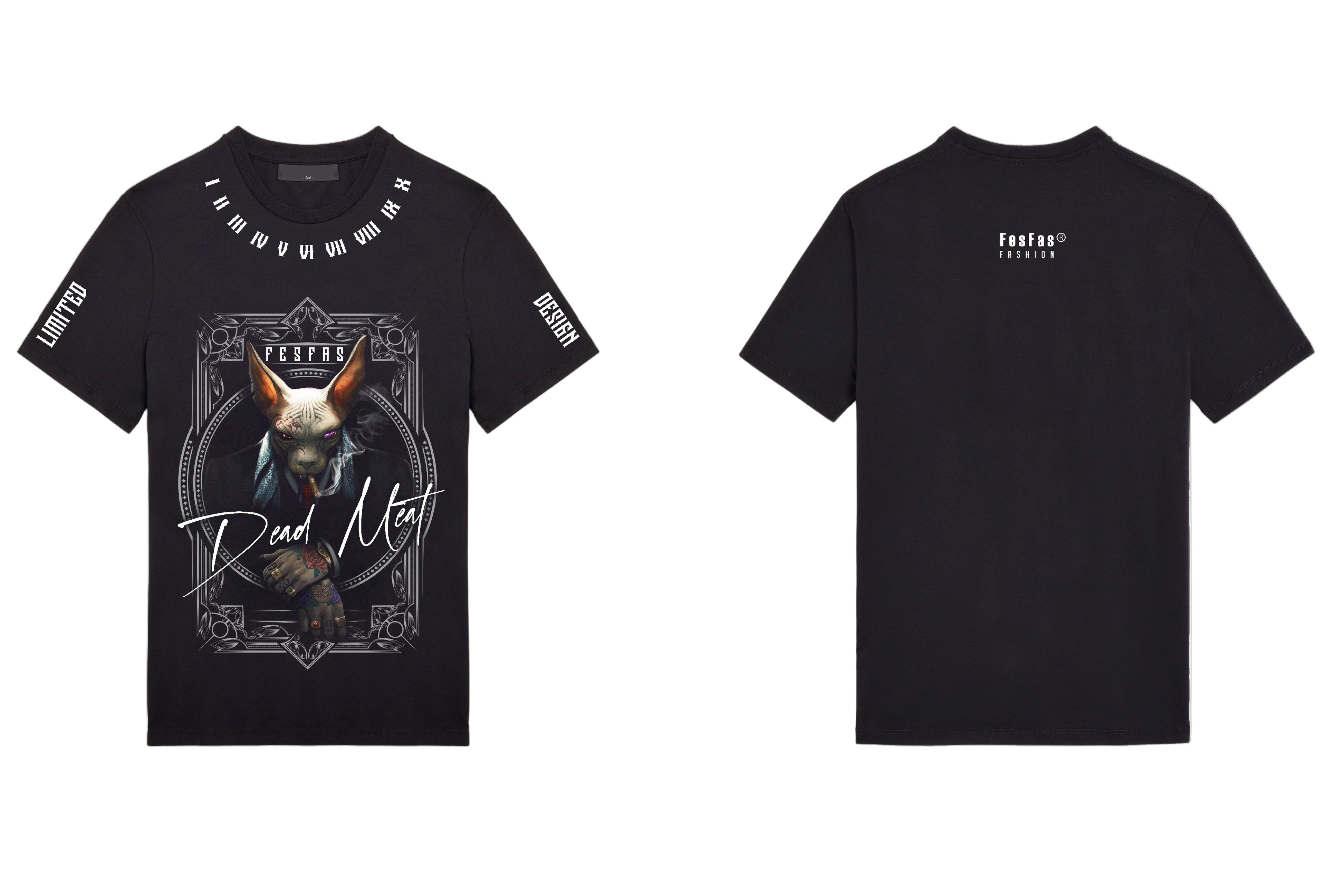FesFas sphynx-print | Áo Thun | Nam | Màu Đen