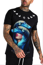 FesFas borzoi-print | Áo Thun | Nam | Màu Đen
