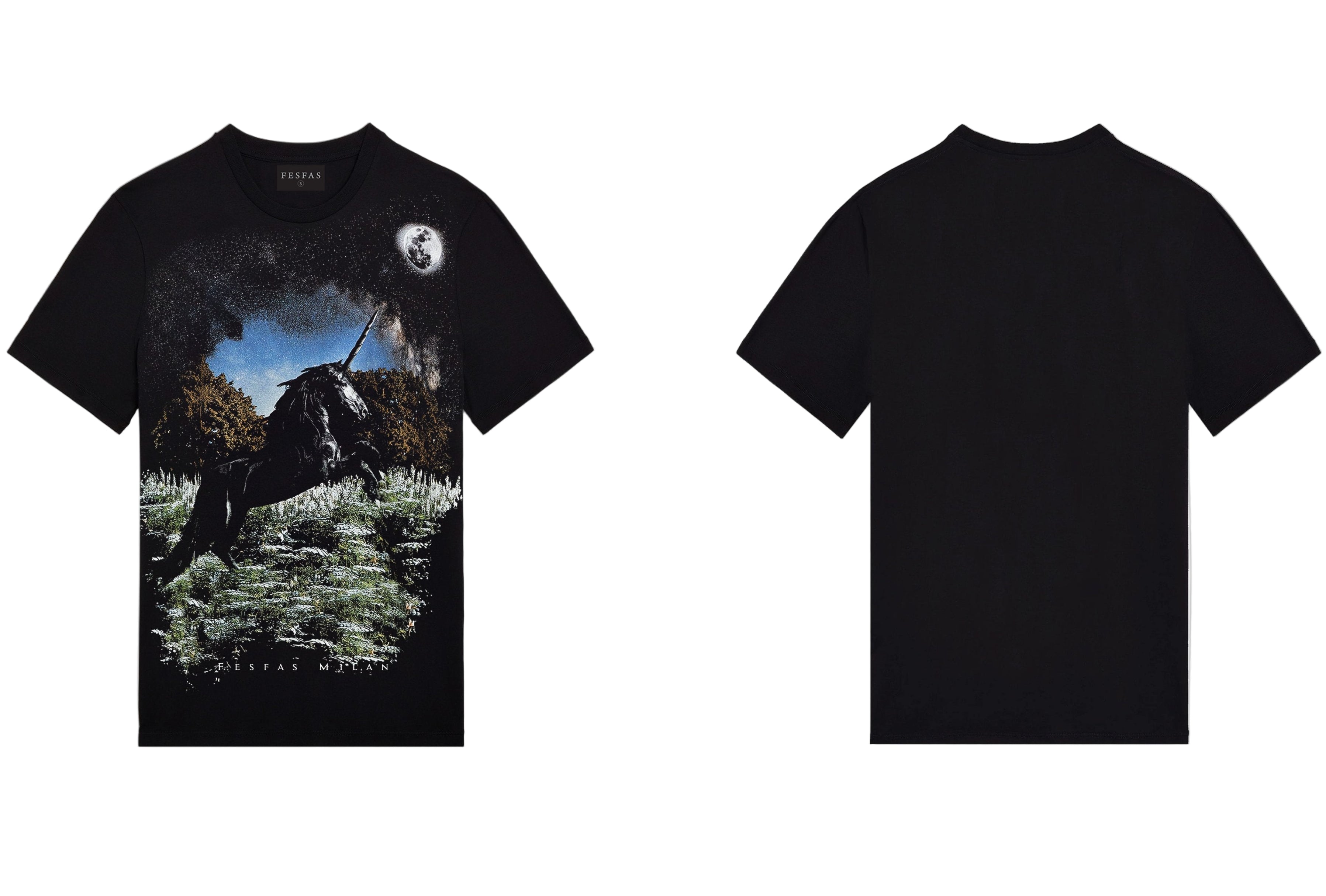 FesFas Horse-print | Áo Thun | Nam | Màu Đen