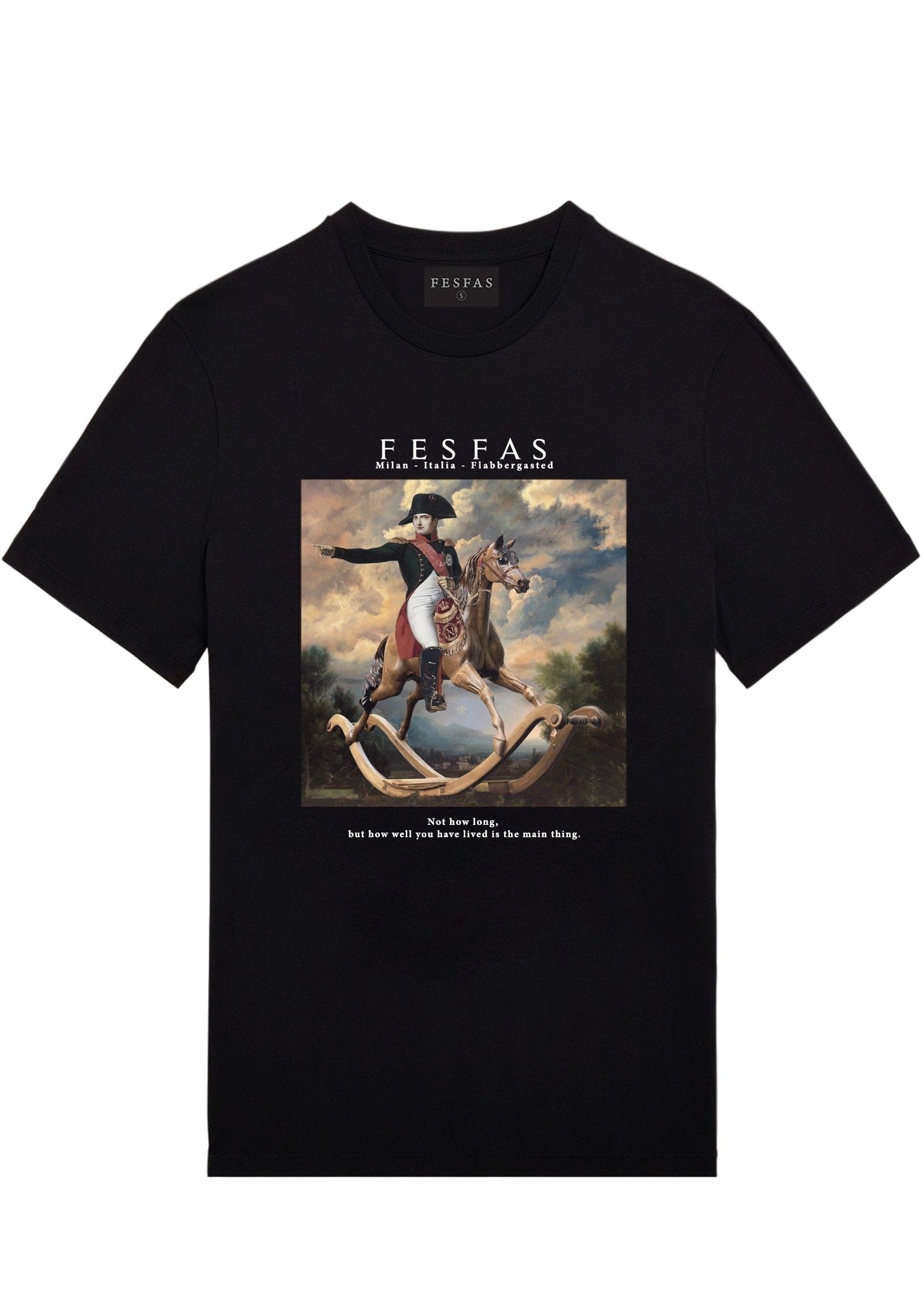 FesFas Horse-print | Áo Thun | Nam | Màu Đen