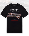 FesFas tattoos-print | Áo Thun | Nam | Màu Đen