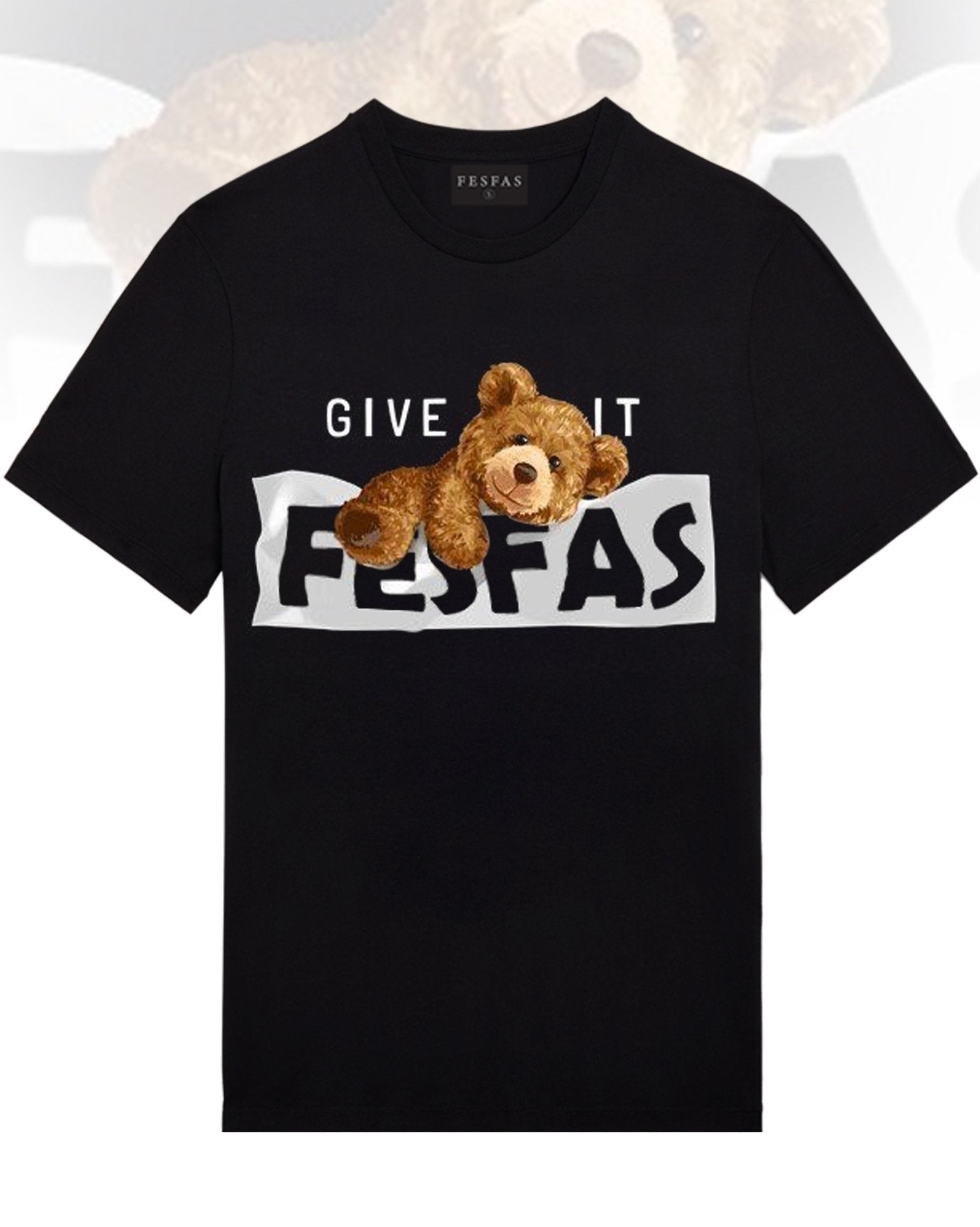 FesFas Bear-print | Áo Thun | Nam | Màu Đen