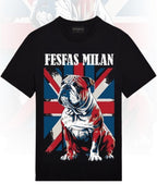 FesFas Bulldog-print | Áo Thun | Nam | Màu Đen