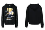FesFas Skateboard Bear-print Hoodie | Black | Men