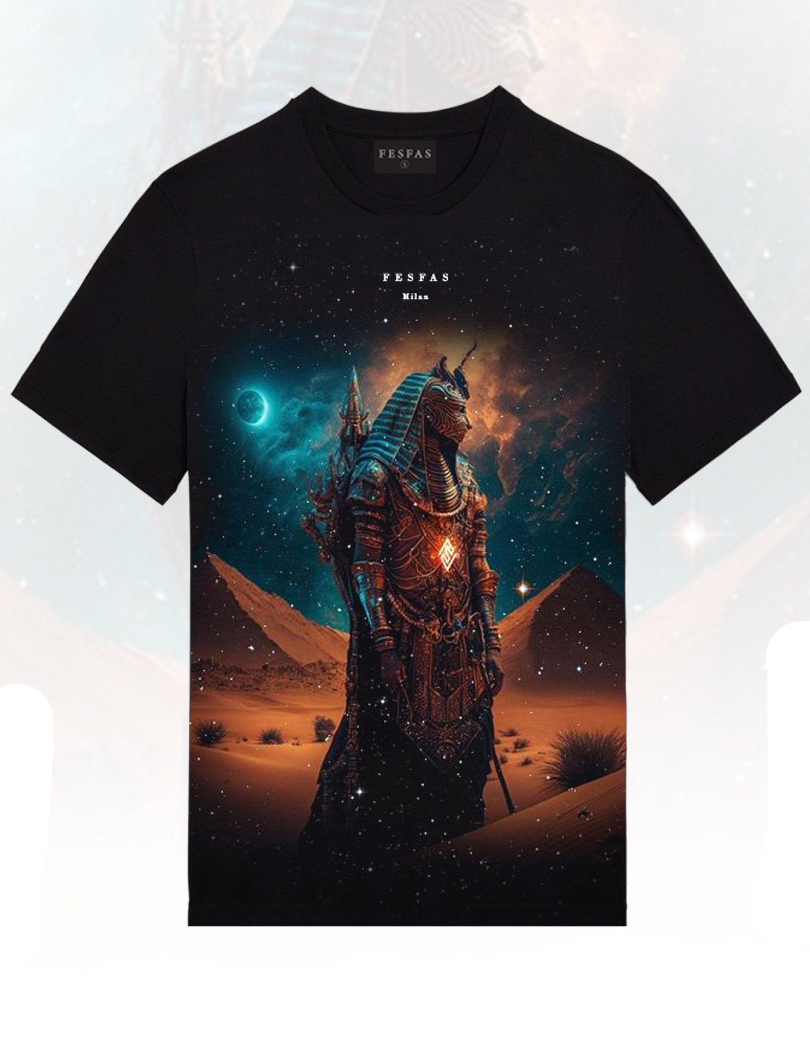 FesFas Warrior-print | Áo Thun | Nam | Màu Đen