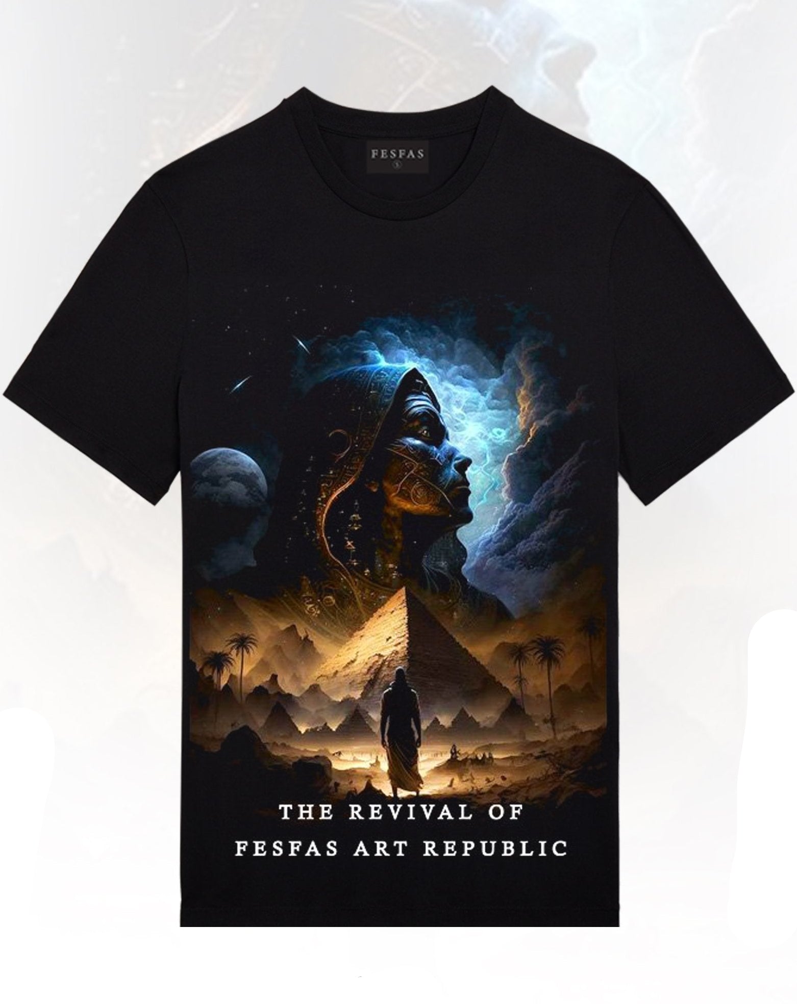 FesFas Mystical-print | Áo Thun | Nam | Màu Đen