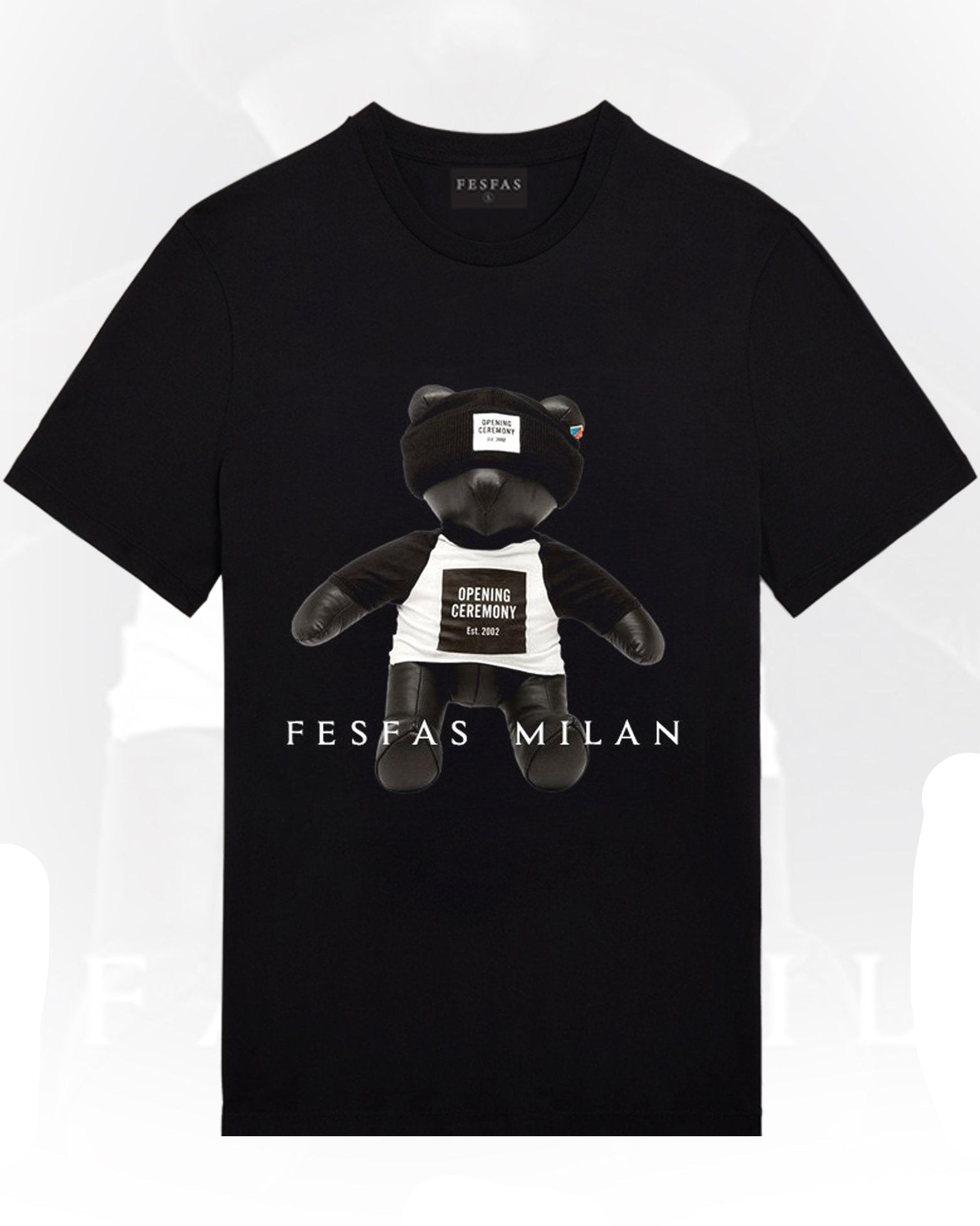 FesFas Bear-print | Áo Thun | Nam | Màu Đen