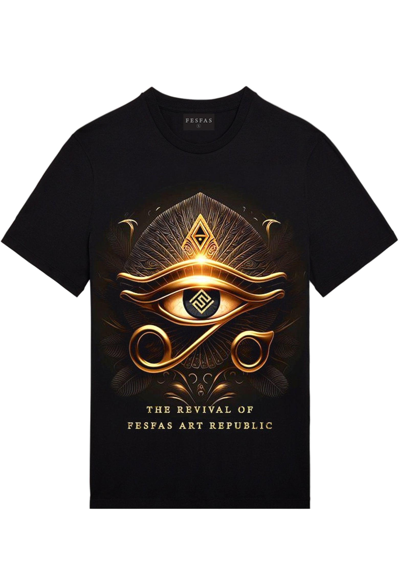 FesFas "Eye of Ra"-print | Áo Thun | Nam | Màu Đen