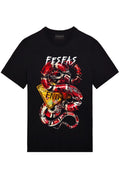 FesFas Snake-print | Áo Thun | Nam | Màu Đen