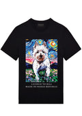 FesFas Dog-print | Áo Thun | Nam | Màu Đen