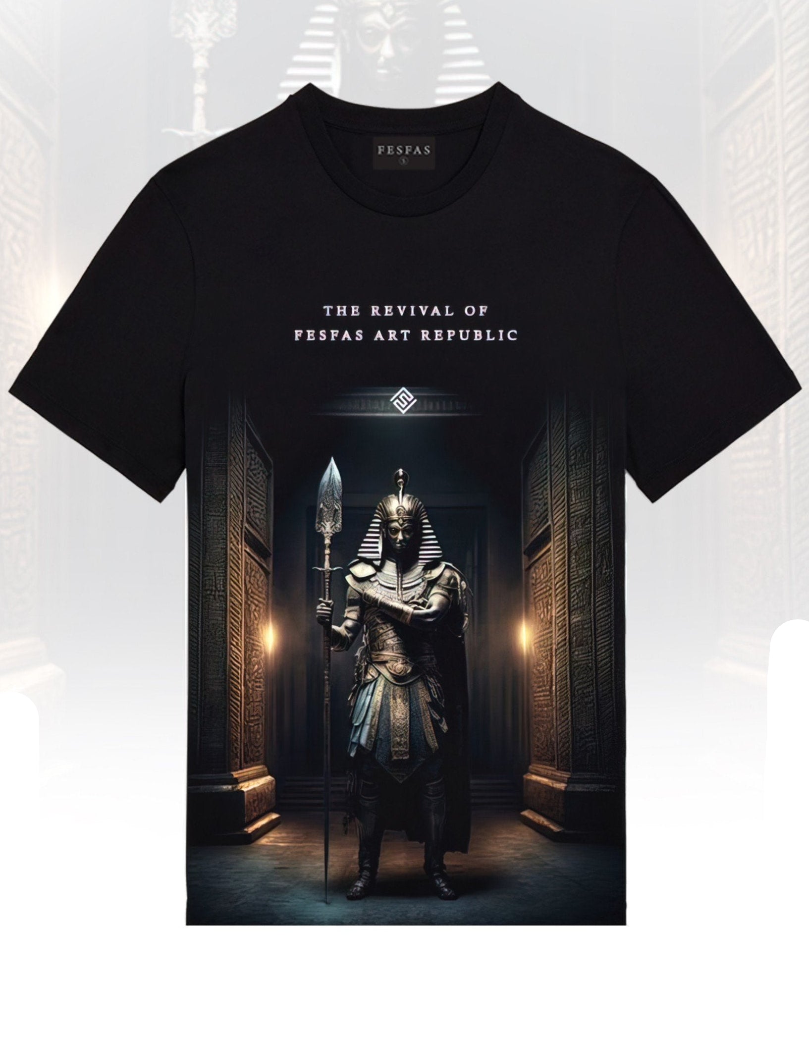 FesFas Warrior-print | Áo Thun | Nam | Màu Đen