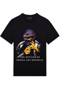 FesFas gangster-print | Áo Thun | Nam | Màu Đen
