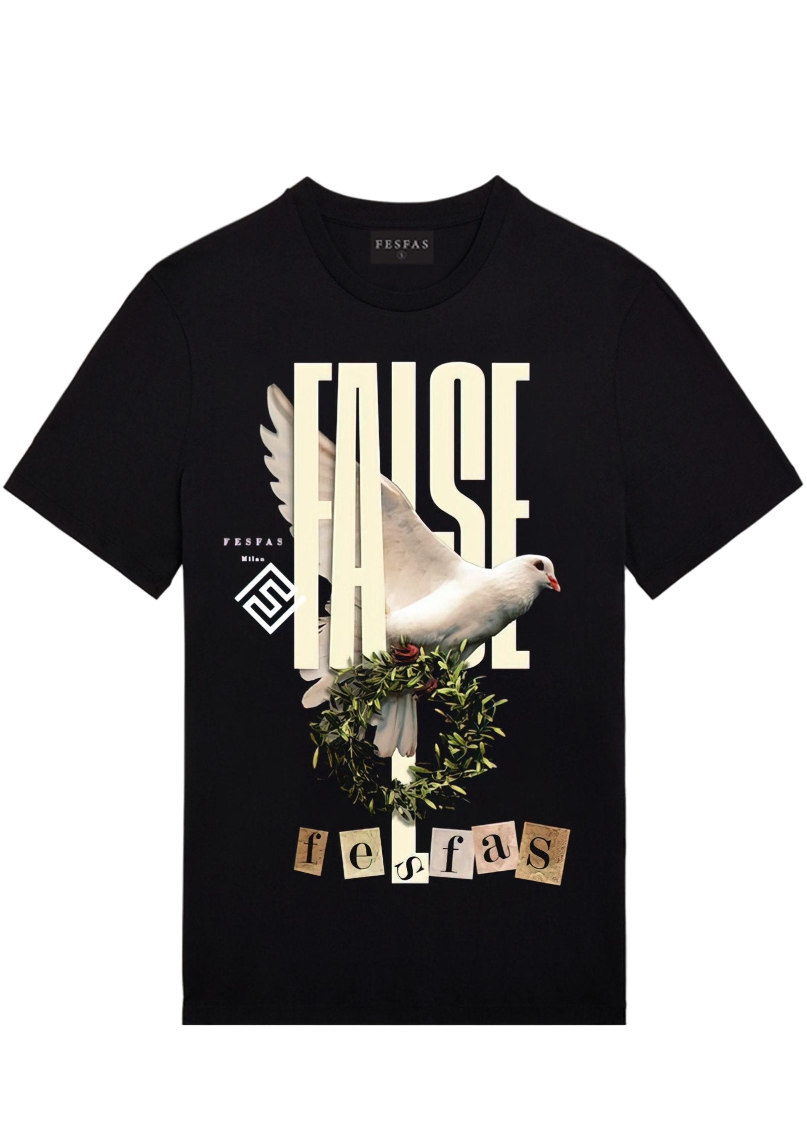 FesFas dove-print | Áo Thun | Nam | Màu Đen