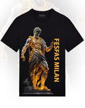 FesFas statue-print | Áo Thun | Nam | Màu Đen