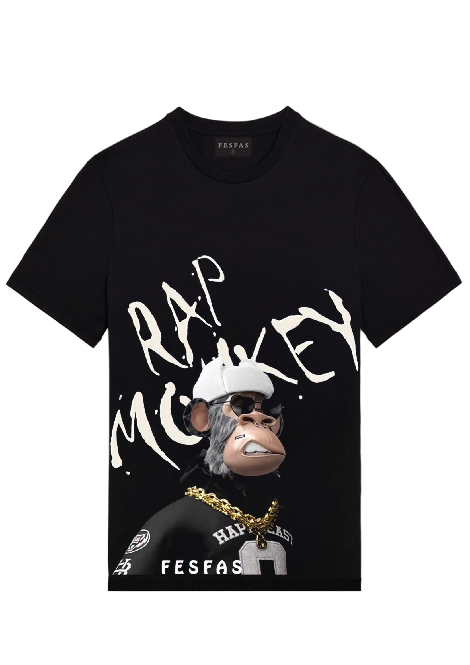 FesFas monkey-print | Áo Thun | Nam | Màu Đen