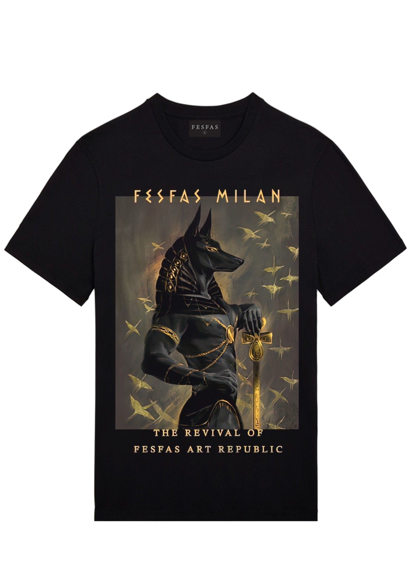 FesFas anubis-print | Áo Thun | Nam | Màu Đen
