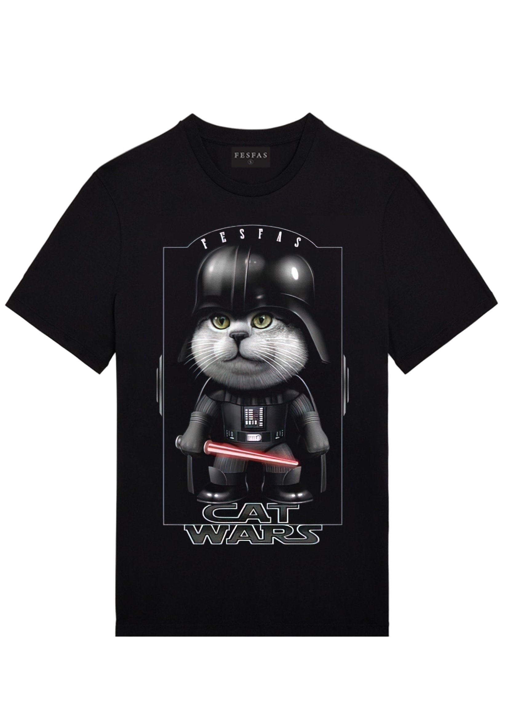 FesFas cat-print | Áo Thun | Nam | Màu Đen