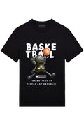 FesFas basketball-print | Áo Thun | Nam | Màu Đen
