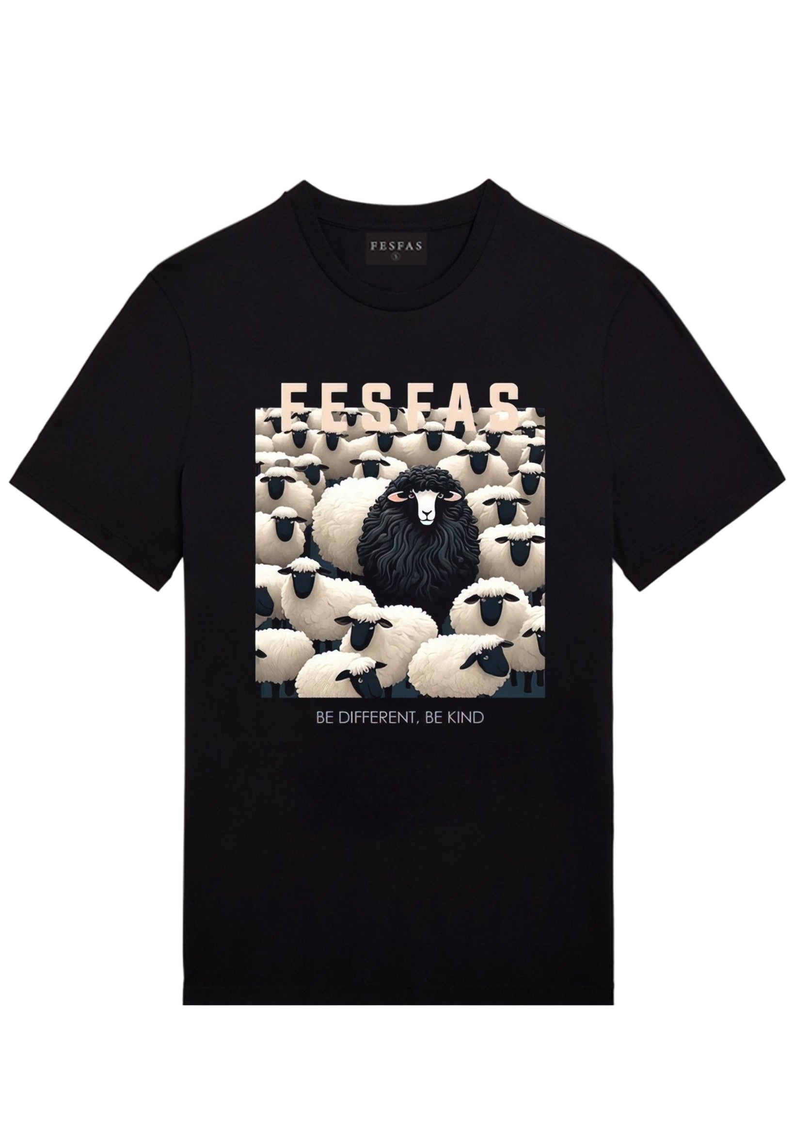 FesFas sheep-print | Áo Thun | Nam | Màu Đen