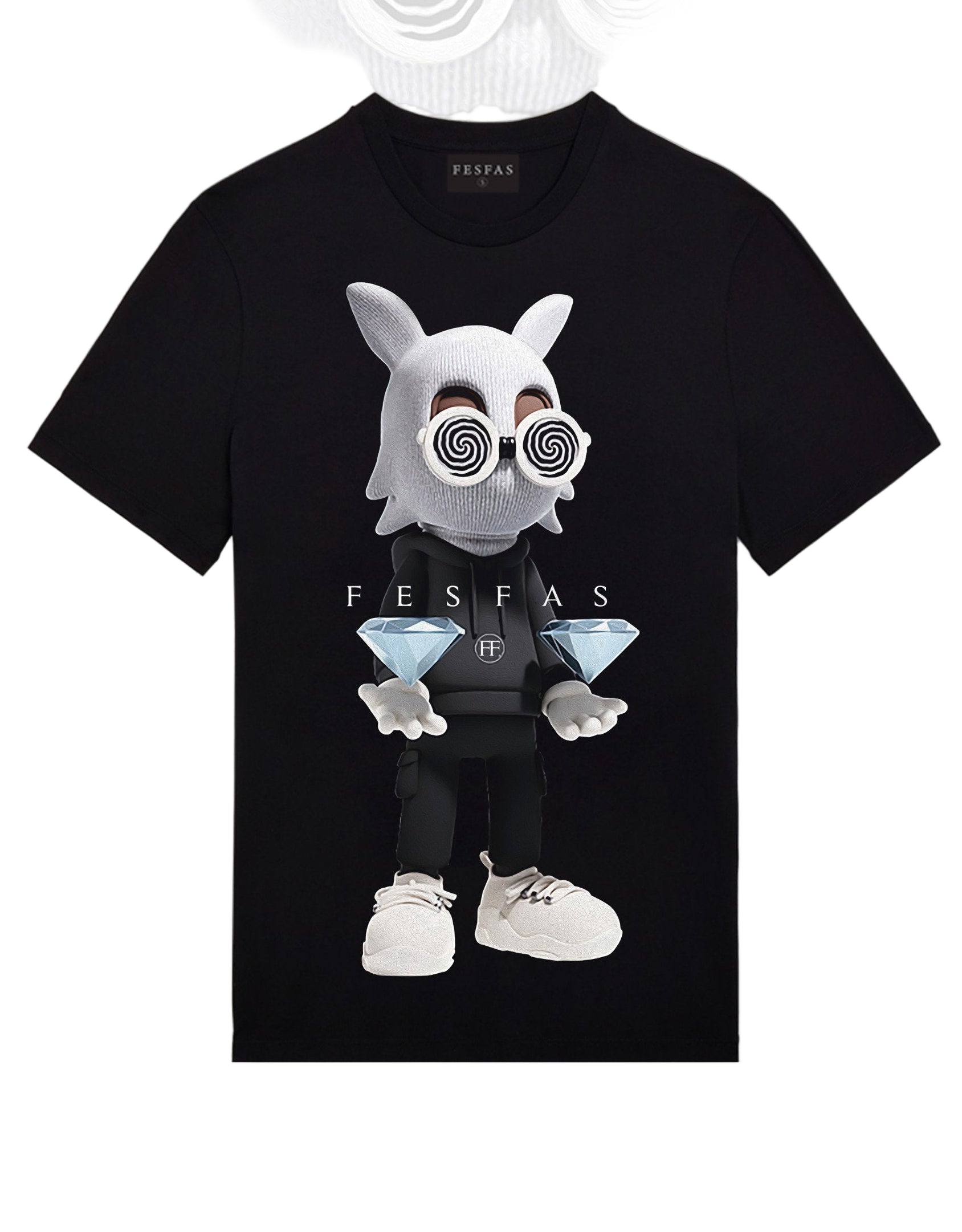 FesFas bear-print | Áo Thun | Nam | Màu Đen