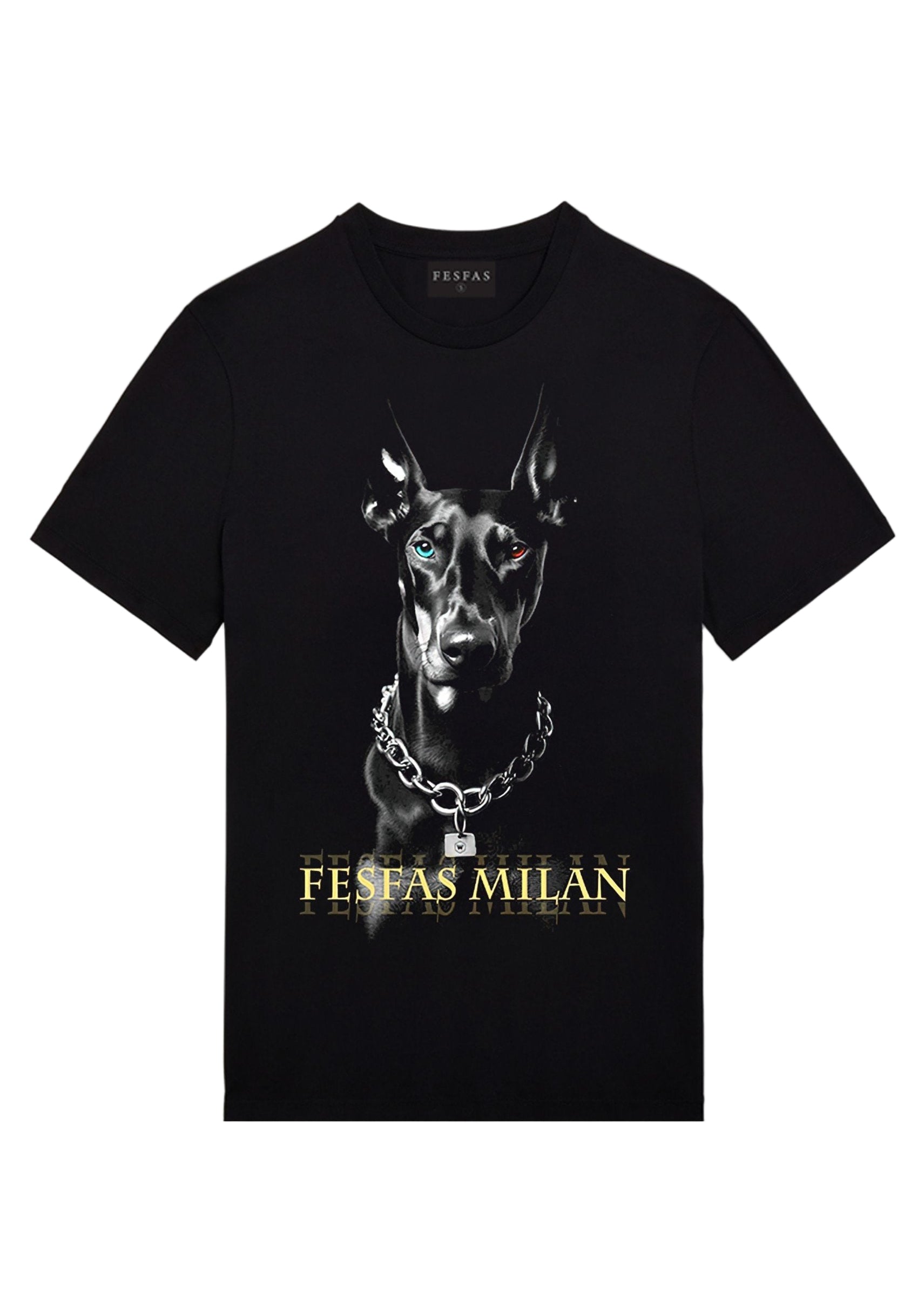 FesFas Doberman-print | Áo Thun | Nam | Màu Đen