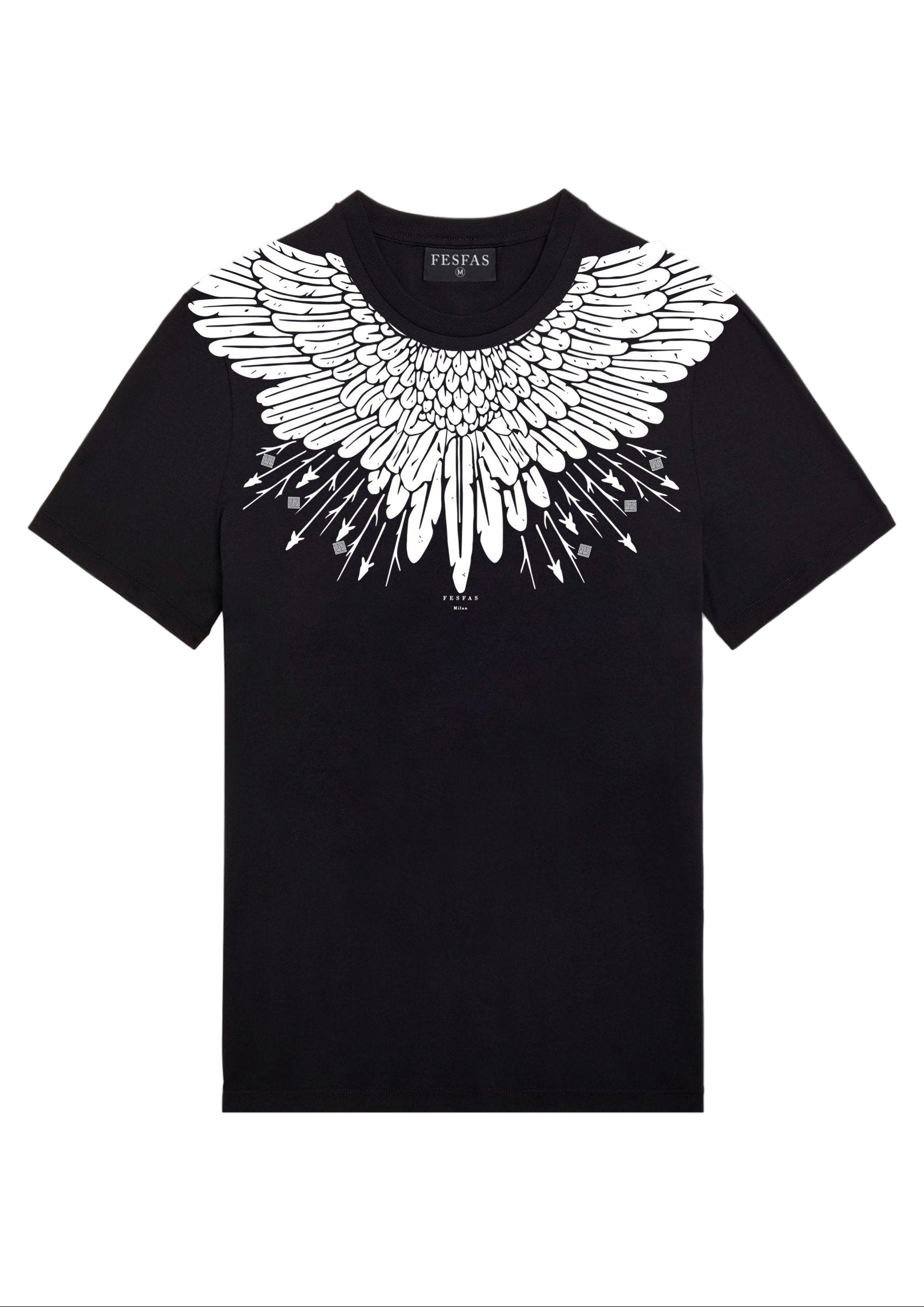 FesFas Eagle Wing-print | Áo Thun | Nam | Màu Đen