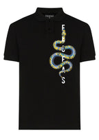 FesFas Snake-print | Áo Polo | Nam | Màu Đen