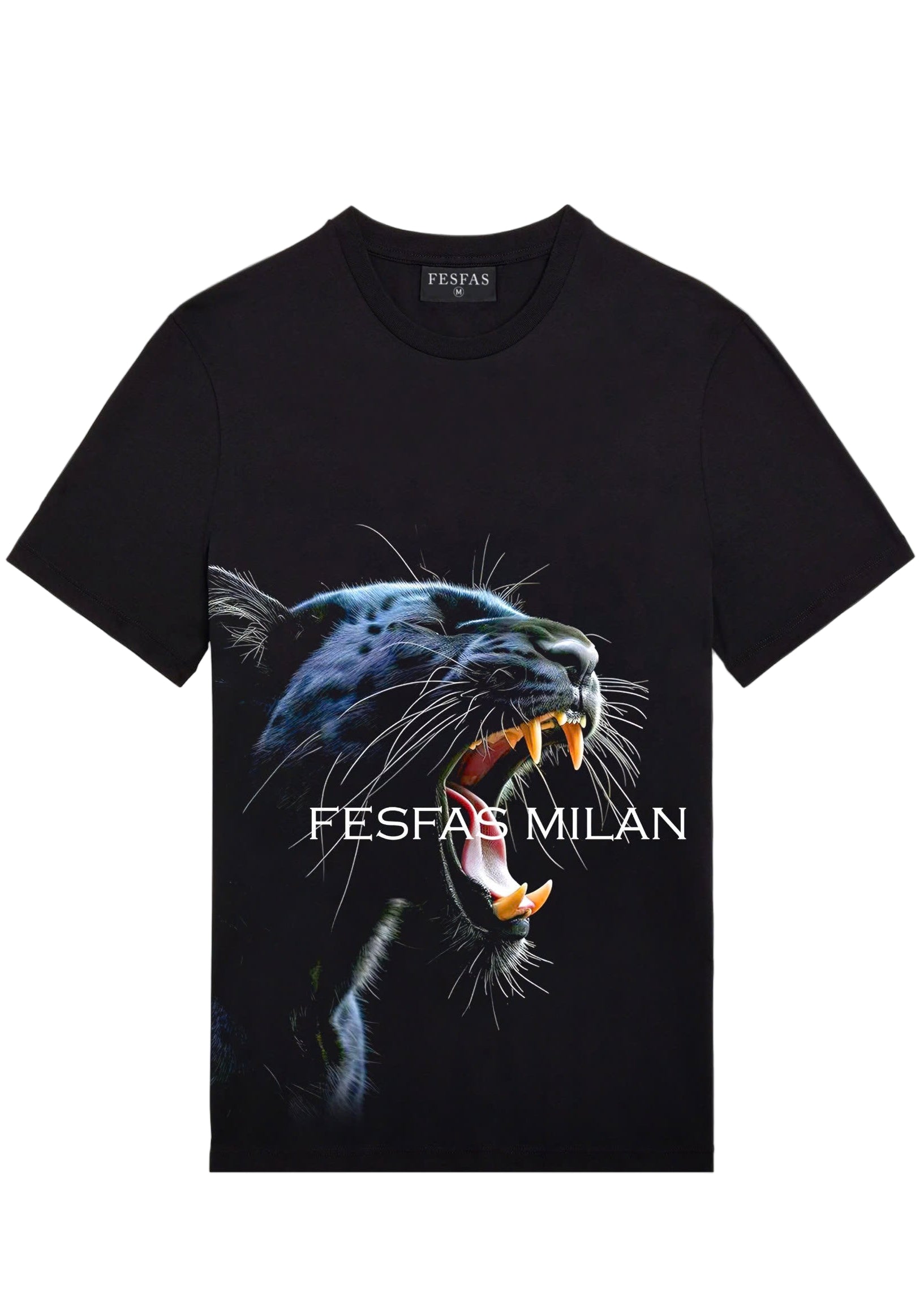 FesFas panther-print | Áo Thun | Nam | Màu Đen