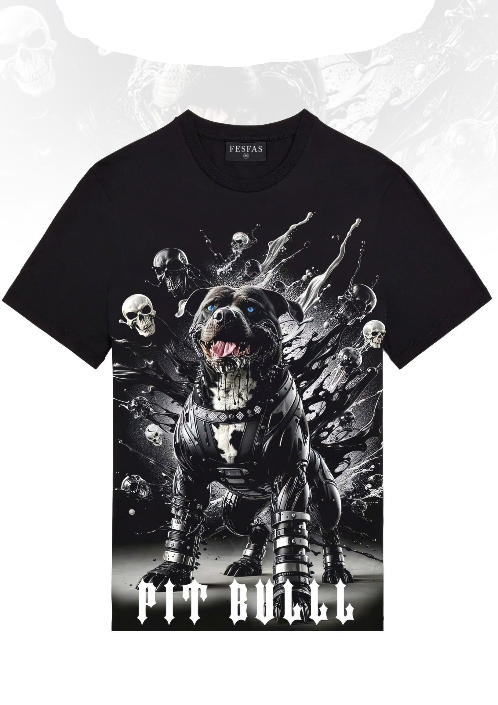 FesFas bulldog-print | Áo Thun | Nam | Màu Đen