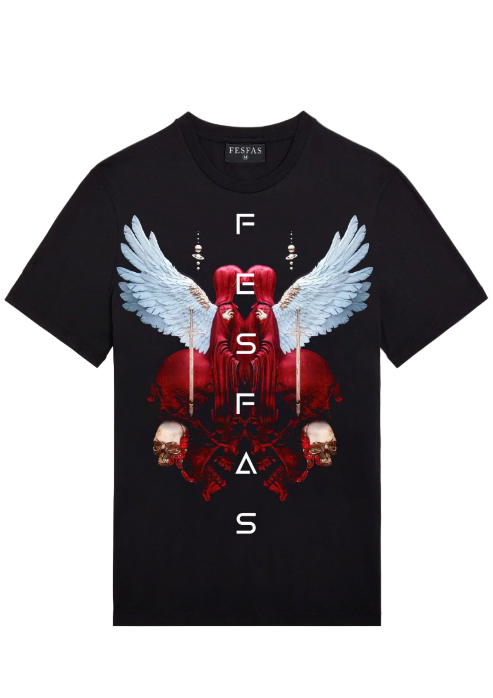 FesFas angel-print | Áo Thun | Nam | Màu Đen